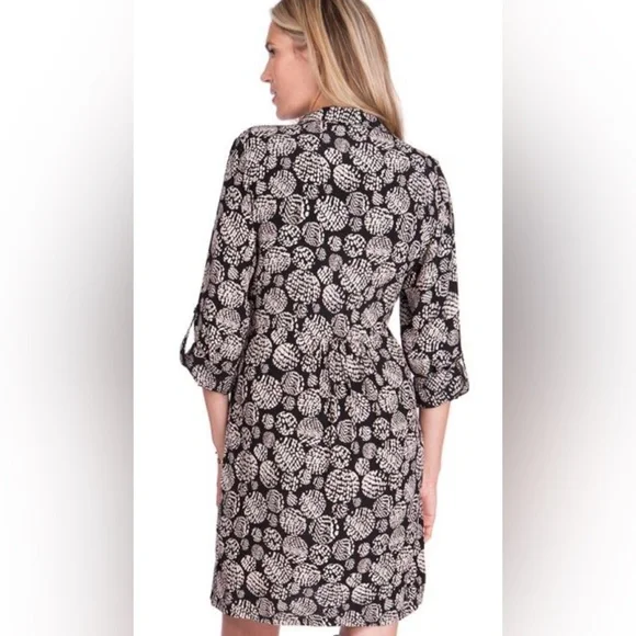 Seraphine Black and White Mini Dress - Picture 2 of 14